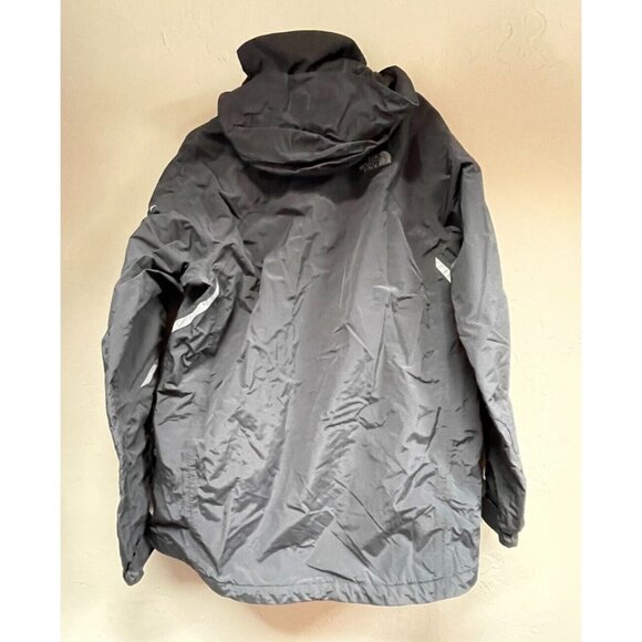 The North Face Mens Hooded Windbreaker Jacket Small Black Packable Outdoor Zip - Picture 2 of 9